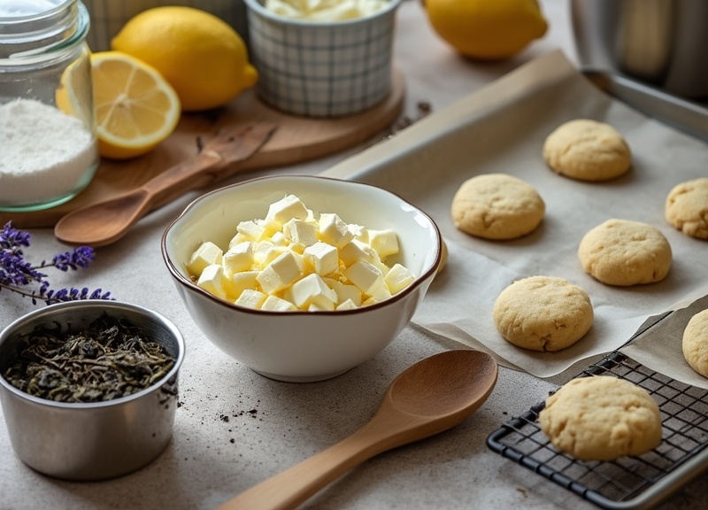 2_Delicious Earl Grey cookies made with rich Bergamot flavors and tea leaves.