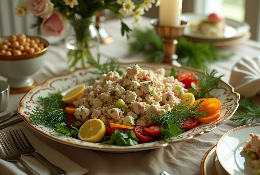 Martha Stewart Tuna Salad with dill, lemon, and bell peppers.